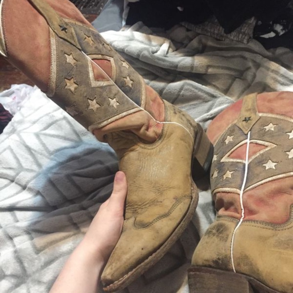 Rebel flag boots